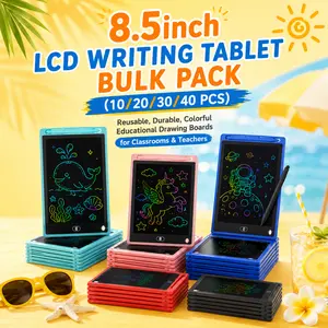 8.5” LCD Writing Tablet Bulk Pack (10-20-30-40 PCS) - Reusable, Durable, Colorful Educational Toy Drawing Boards for Classrooms, Teachers