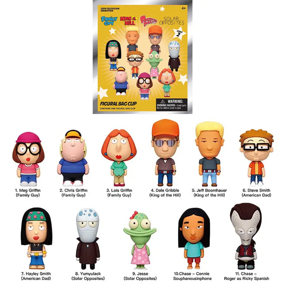 Disney Officially Licensed 3D Cute Fun Collectible Doll Blind Bag, Blind Pack, Family Guy Characters, Mega Griffin & More, Perfect Gift for Fans