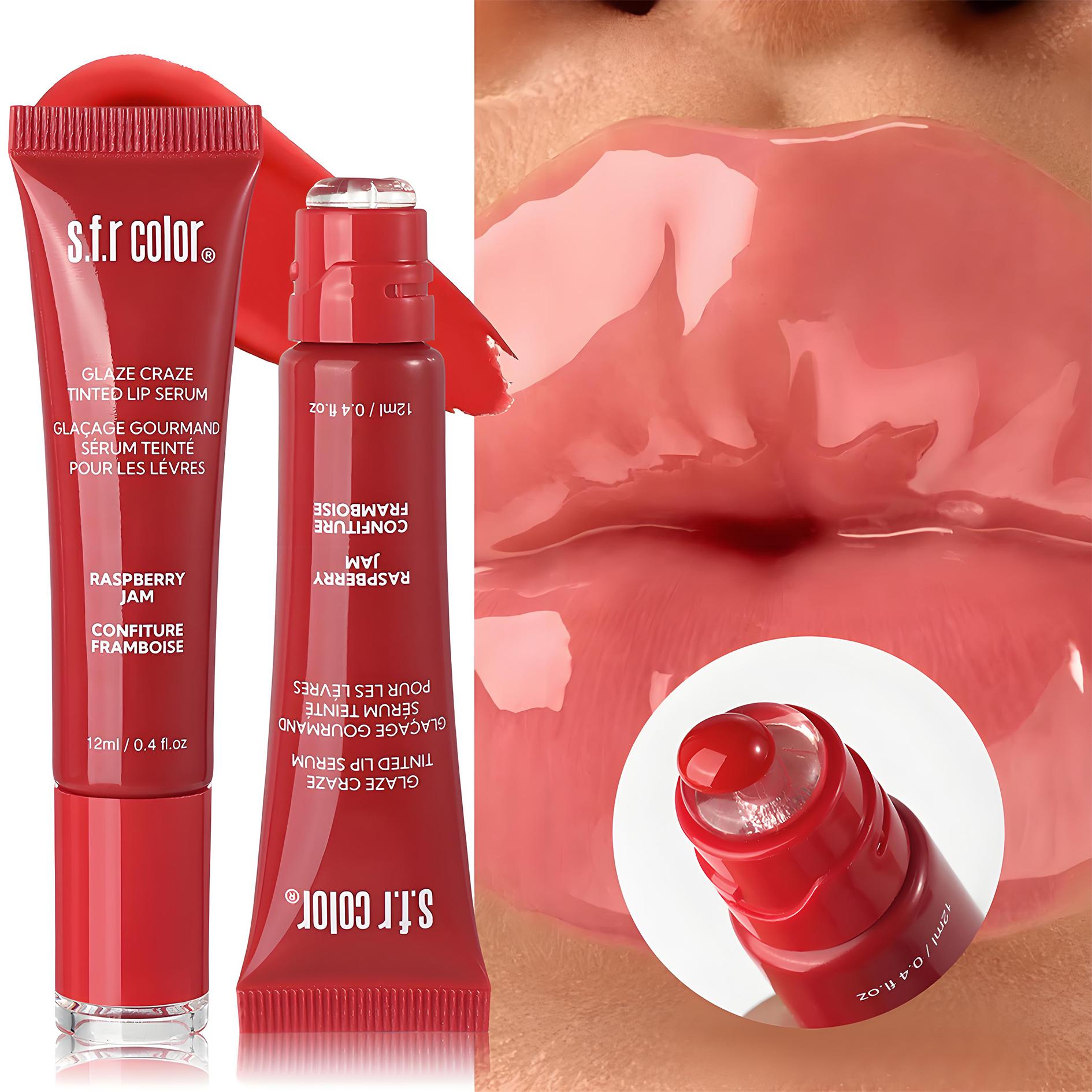 6-Pack Fruit-Flavored Hydrating Lip Balm & Long-Lasting Lip Gloss, (Strawberry Pink, Peach Pink, Candy Pink, Cinnamon Sugar, Maple Glaze, Honeydew Melon) – Moisturizing, Shiny Lip Care for All Skin Types, Lip Gloss