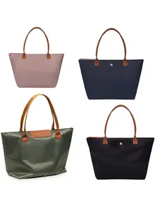 Casual Nylon Shoulder Bag for Women, Foldable & Lightweight, Zipper Closure & Spacious, Perfect for Outdoor Activities, Casual Handbag Satchel