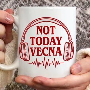 Not Today Vecna Shirt, Stranger Things Inspired Horror T-Shirt, Funny Upside Down Quote Tee, Retro 80s Fan Gift, Black Graphic Shirt