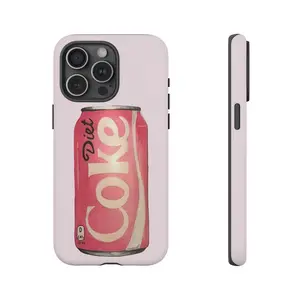 Pink Diet Coke Trendy Tough Phone Case Phone Cases Phone Cover Hard Case Tough 2-piece Phone Case