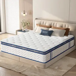 Full Mattress, 10 Inch Hybrid Mattress in a Box, Memory Foam and Individual Pocket Springs, Medium Firm Comfort, Motion Isolation, Ideal for All Sleep Positions, CertiPUR-US Certified