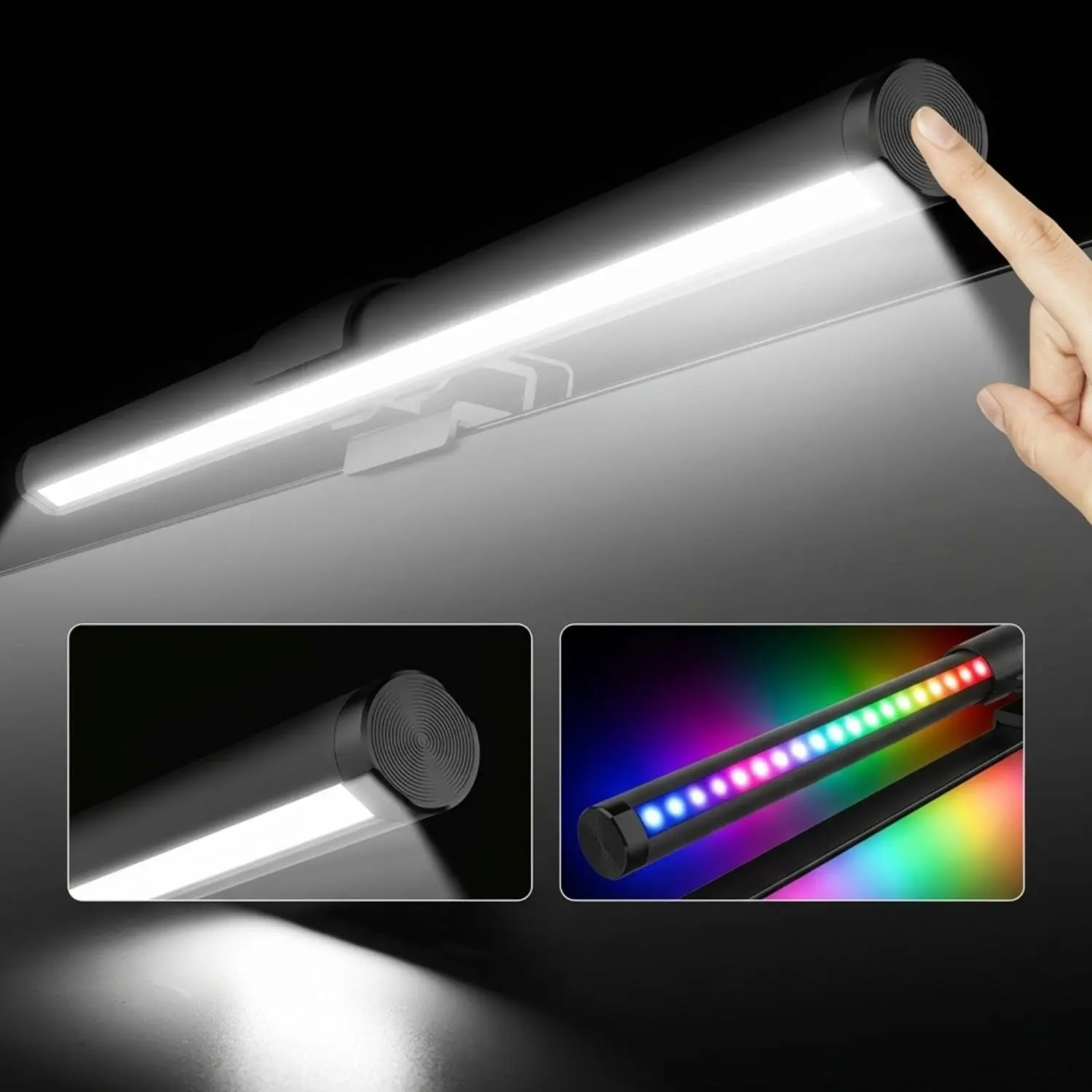 USB-Powered Touch LED Monitor Light Bar with Dimmable Display Suitable for Computer Screens, Adjustable Color Temperature & Non-Glare Eye Protection Desk Lamp, USB-Powered Hanging Light for Home Office, Gaming, Reading