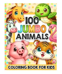 Animals Coloring Book for Kids: For Girls and Boys Ages 4-8 and Toddlers 1-3, 2-4 - Creatures