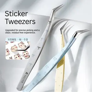 JoyJolly NILIYA new scene sticker long angled precision tweezers for stickers diy crafts
