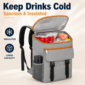 Backpack Cooler Insulated Leak Proof, Lightweight Soft Sided Cooler Backpack for Men Women, Waterproof Beach Cooler Bag Lunch Backpack for Camping Hiking Picnic Fishing Travel Outdoor