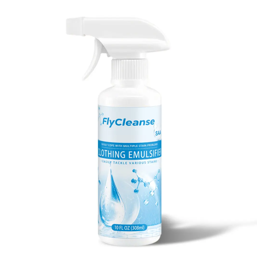 FlyCleanse Clothing Stain Remover—Removes Fresh Stains—Quickly Cleans Oil and Sweat Stains—308 ml per bottle