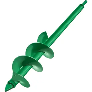 Auger Drill Bit for Planting, 4x25Inch Garden Earth Auger, Spiral Drill Hole Rapid Planter Seedling & Bedding ,Ground Planting Drill Bit Auger  Hole Digger for 3/8''Hex Drive Drill