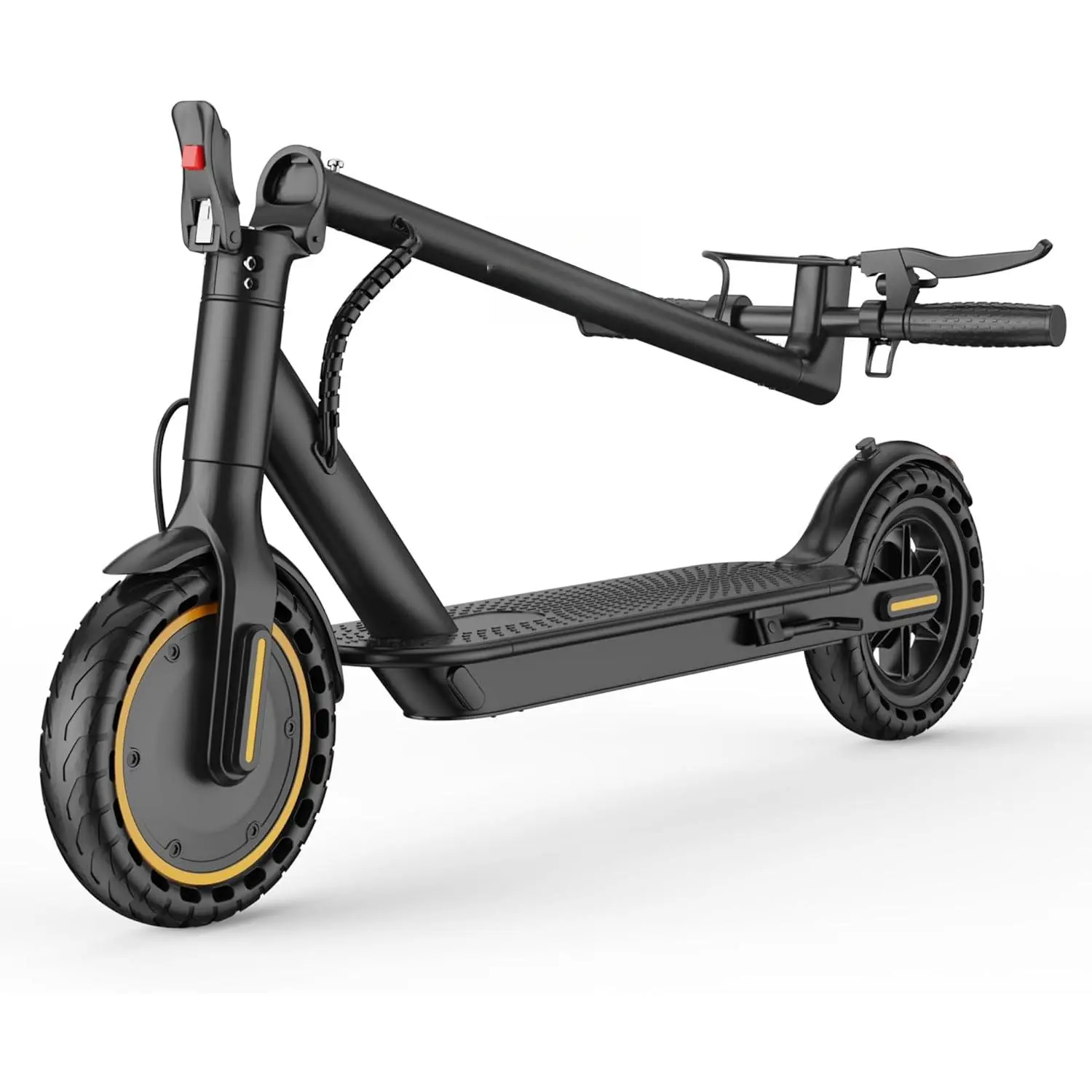 Electric Scooter with 8.5"/10" Solid Tire, 350W/500W Powerful Motor & 19/22 MPH Top Speed, 16/25 Miles Range, Folding E Scooter with Dual Braking for Teens and Adults