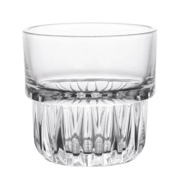 BarConic® 8oz Texan™ Thick Glass Whiskey Rocks Glass, Stackable, Dishwasher Safe, Ideal for Bars, Drinks on the Rocks