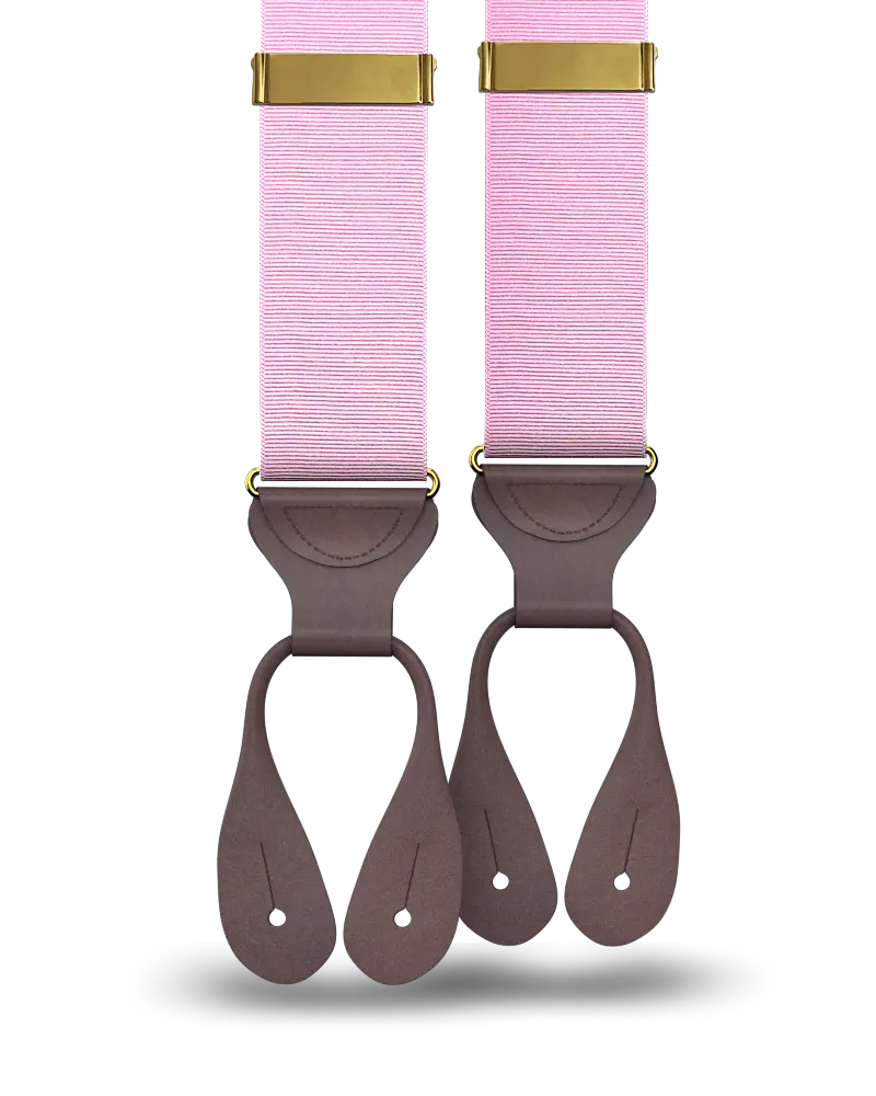 Light Pink Grosgrain Suspenders