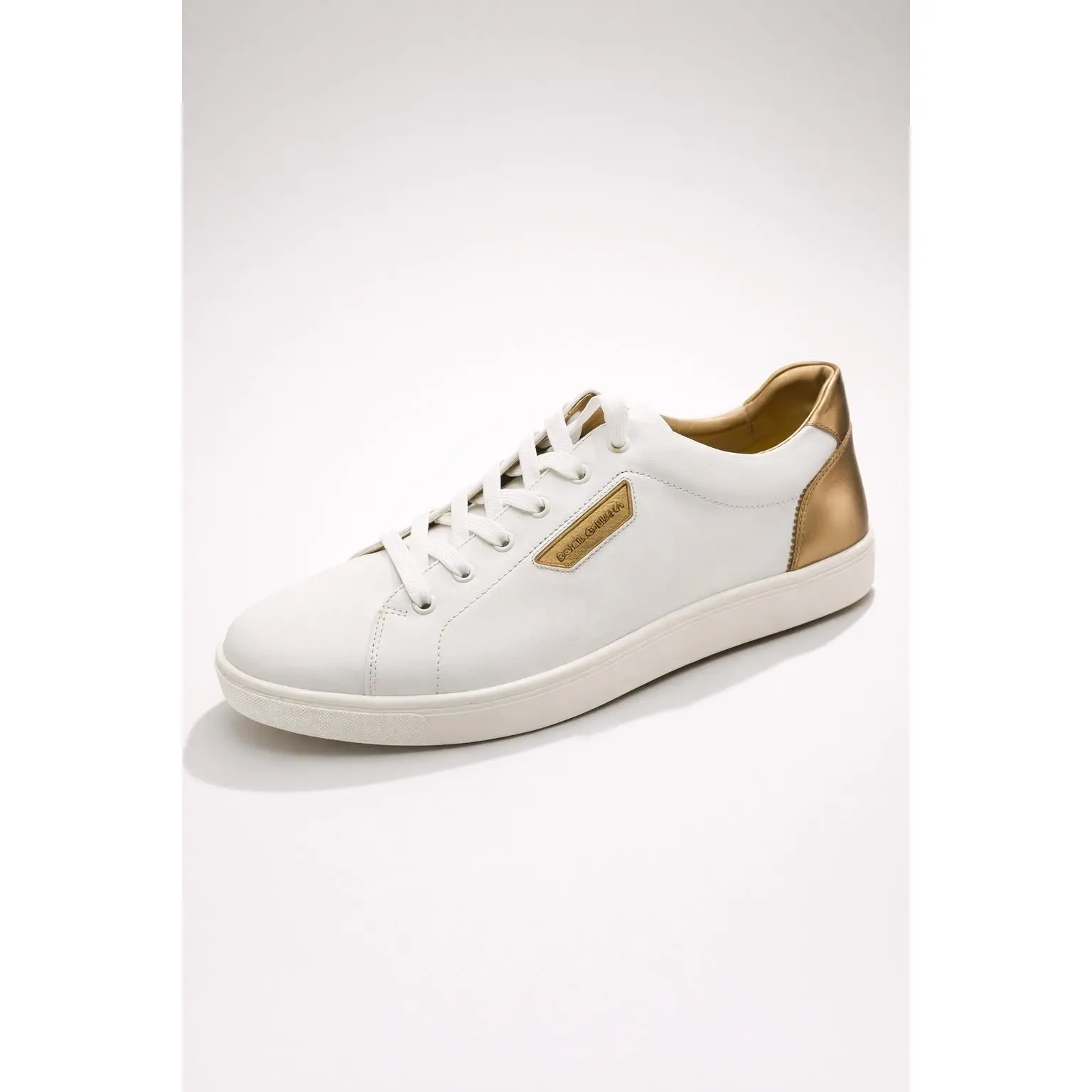 BDG3 Dolce & Gabbana SKN Mens London White & Gold Sneakers US 11 $985