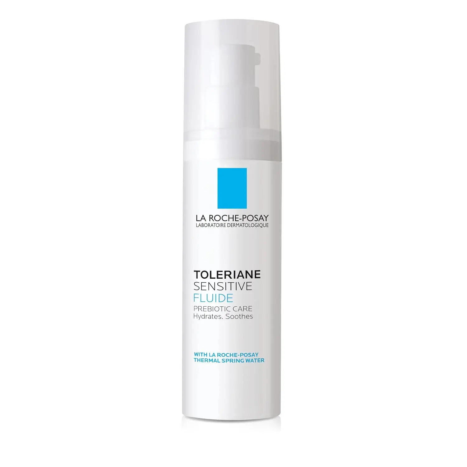 La Roche-Posay Toleriane Sensitive Fluide Face Moisturizer, 1.35oz| Lightweight oil-free face moisturizer with glycerin & antioxidants for sensitive skin.Daily face cream with a gentle feel.