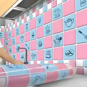 Checkered Wallpaper Blue and Pink Plaid Wallpaper Stick and Peel Checkerboard Removable Wallpaper Girls Room Blue Pink Checkered Contact Paper for Countertops Kitchen Cabinets