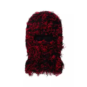 Otto Red/Black Fuzzy Ski Mask