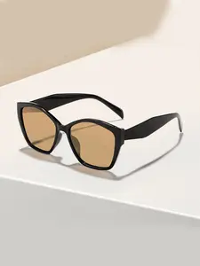 Unisex Square Frame Sunglasses, Casual All-Over Print Design, Decorative Lens, Perfect for Daily Wear & Leisure