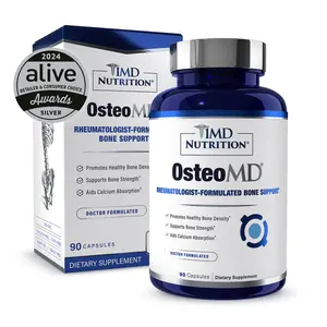 1MD Nutrition OsteoMD -Comprehensive Bone Density Support - Vitamin D3 & K2, Calcium & Calzbone Extract