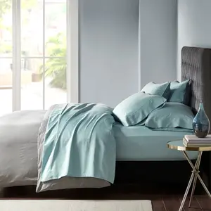 6 Piece Sheet Set，800 Thread Count Cotton Blend Sateen Wrinkle Resistant Hotel Luxury Fade Resistant Ultra Soft And Silky Bed Sheet Set Bedding