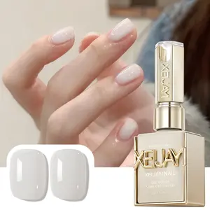 1PC 15ML M-02 Milk White Nail Polish Gel, High Saturation Firm and Non-damaging Super Bright Gel Nail Polish, Nail Art Design Nail Salon DIY Salon Gel Cutics Manicure