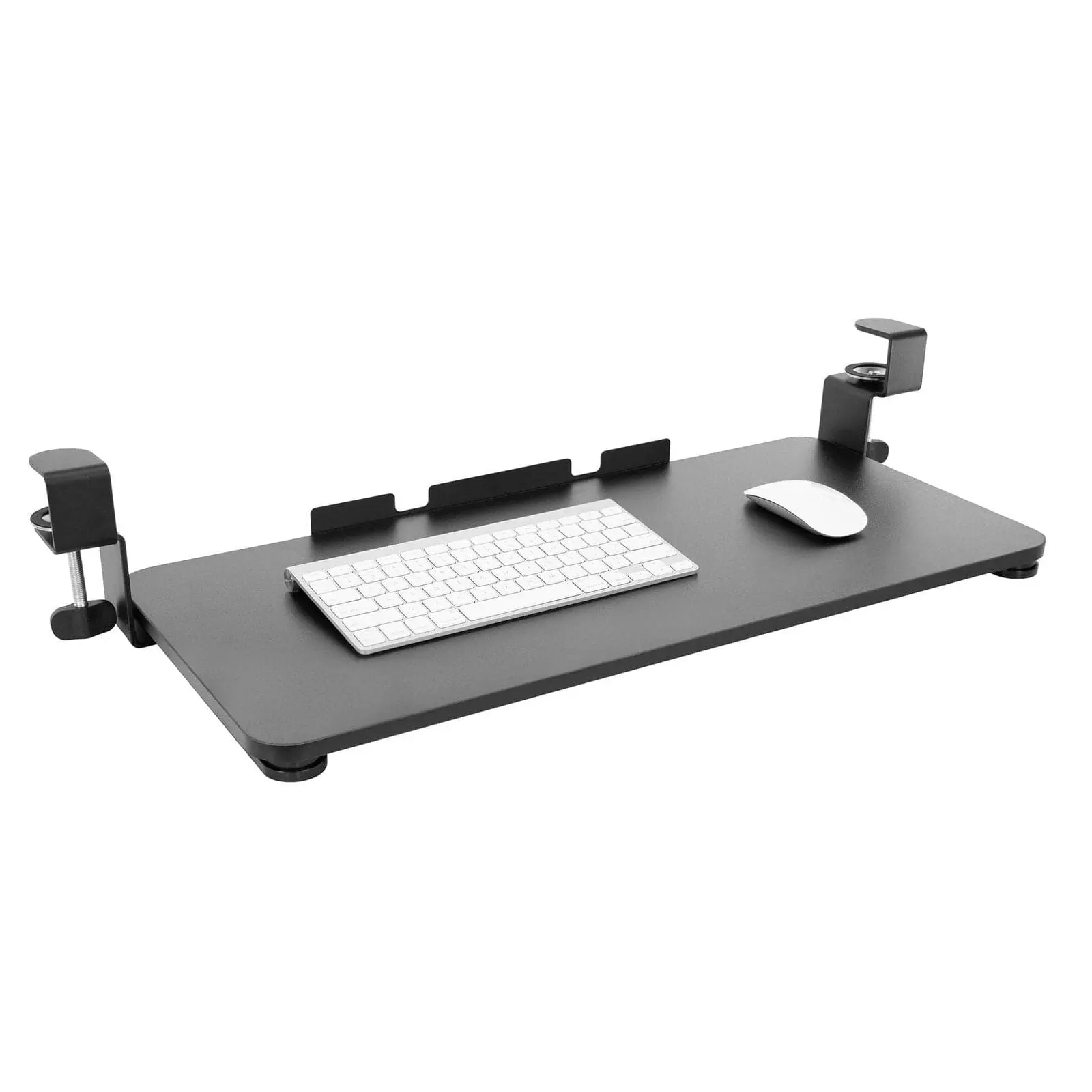 Mount-It! Clamp-On Adjustable Ergonomic Keyboard and Mouse Tray, Home Office Desk Accessories for Desk Organization, Computer & Office Equipment Add-On