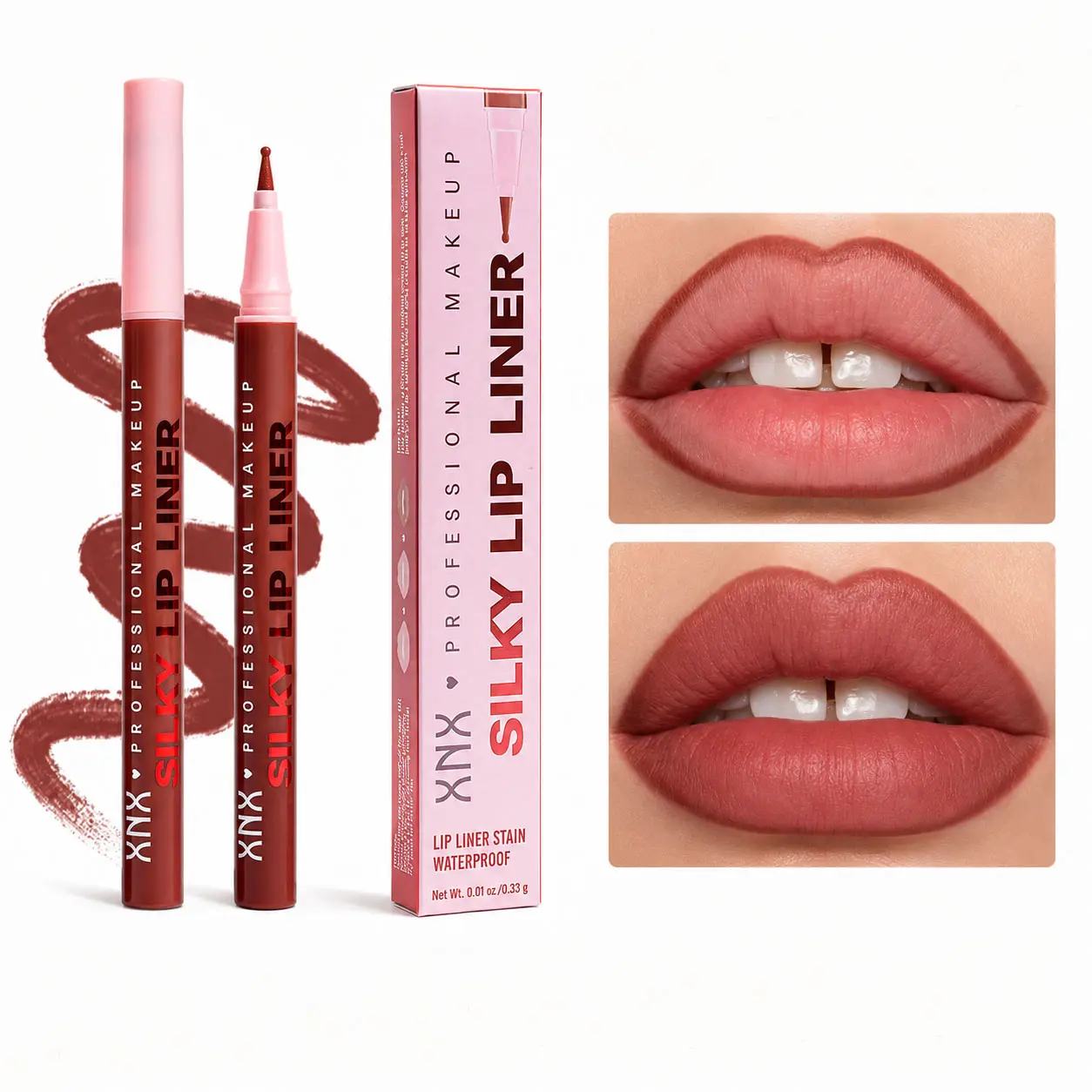 Perfect Pout Lip Liner, Waterproof, Easy-to-Apply, Long-Lasting Colored Makeup for Women, Suitable for Daily & Special Occasions