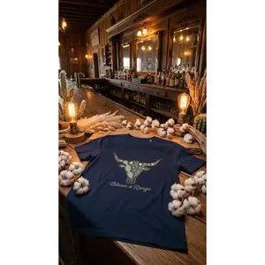 Floral Longhorn Organic Cotton Tee | Western Renaissance Collection