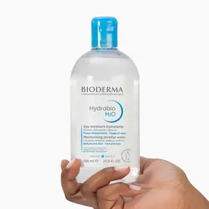 Bioderma Hydrabio H2O Micellar Water Cleansing and Makeup Removing Gentle Face Cleanser for Dehydrated Sensitive Skin 16.9 FL.OZ