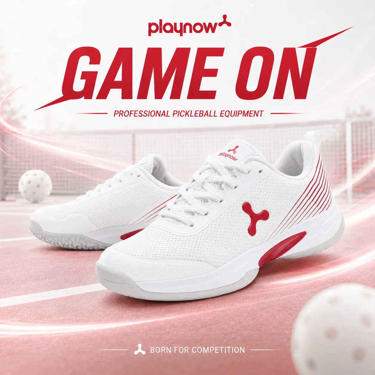Playnow Pickleball Shoes Non Slip Lateral Support Shock Absorption Breathable Court Trainers