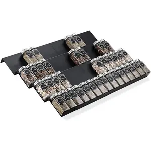 Expandable Spice Drawer Rack Organizer, 6/8 Counts/set Multi Tier Adjustable Metal Rack Spice Storage Shelf, Kitchen Storage Organizer for Seasoning and Jar