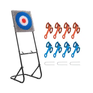 VEVOR Axe Throwing Game,  , Plastic Bristle Target with 8 Throwing Axes Set, Foldable Steel Frame, Easy to Store, Stable Placement for Indoor and Outdoor, Backyard, Yard and Carnival Games, Adults Kids