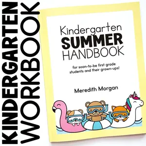 Kindergarten Summer Handbook: A First Grade Workbook for Learning at Home With Math and Reading Activites, Decodable Passages, Writing Prompts, and More