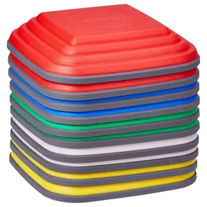 【DealsForYouDays】VEVOR Balance Stepping Stones for Kids, 10 PCS, Up to 220 lbs, Non-Slip Toddlers Sensory Stepping Stones, Obstacle Course Coordination Game Toys Indoor or Outdoor Play for Children Aged 3 4 5 6 7 8+