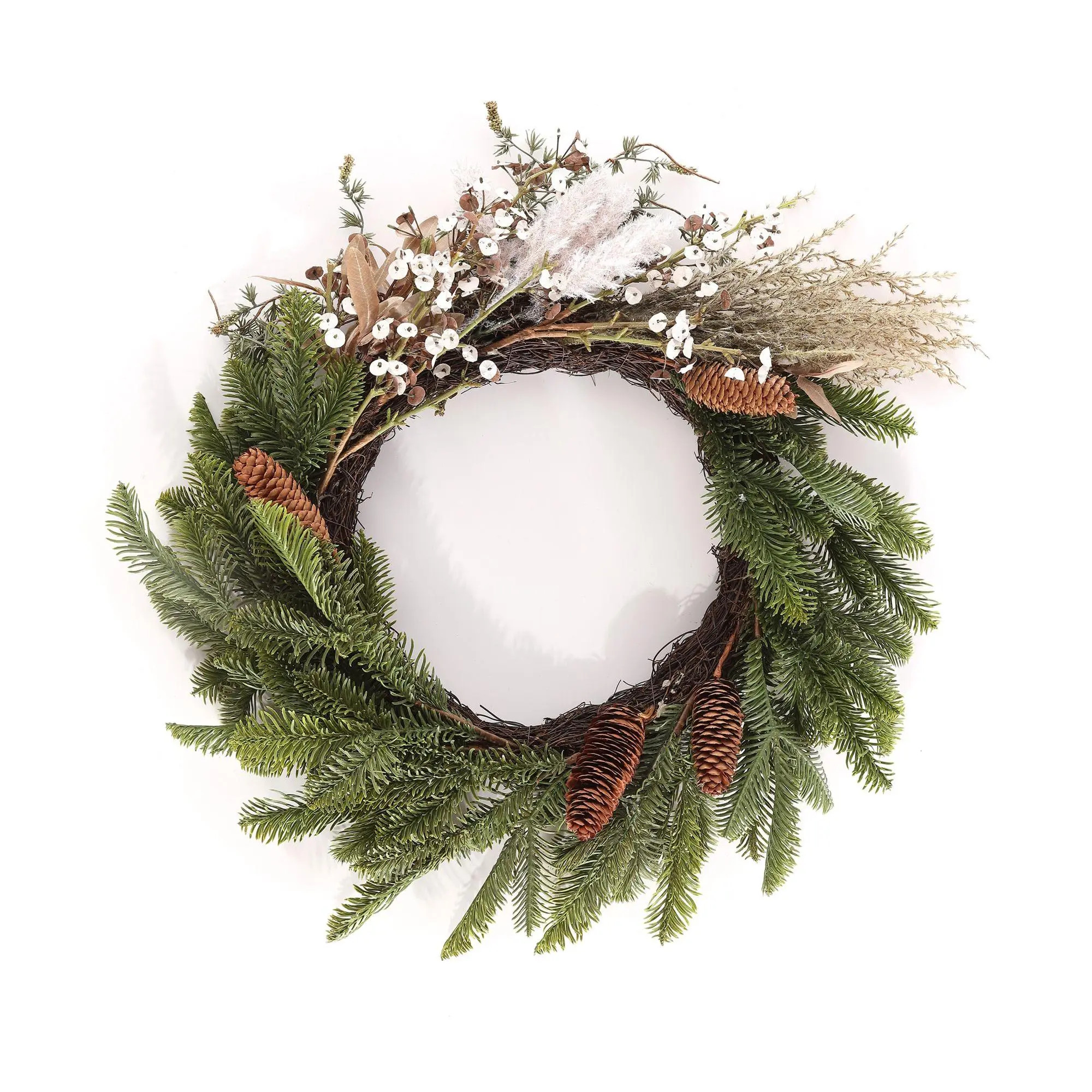 Safavieh Faux 21" Pine & Olive Leaf Wreath