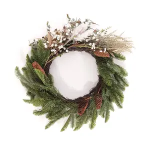 Safavieh Faux 21" Pine & Olive Leaf Wreath Safavieh Faux 21" Pine & Olive Leaf Wreath