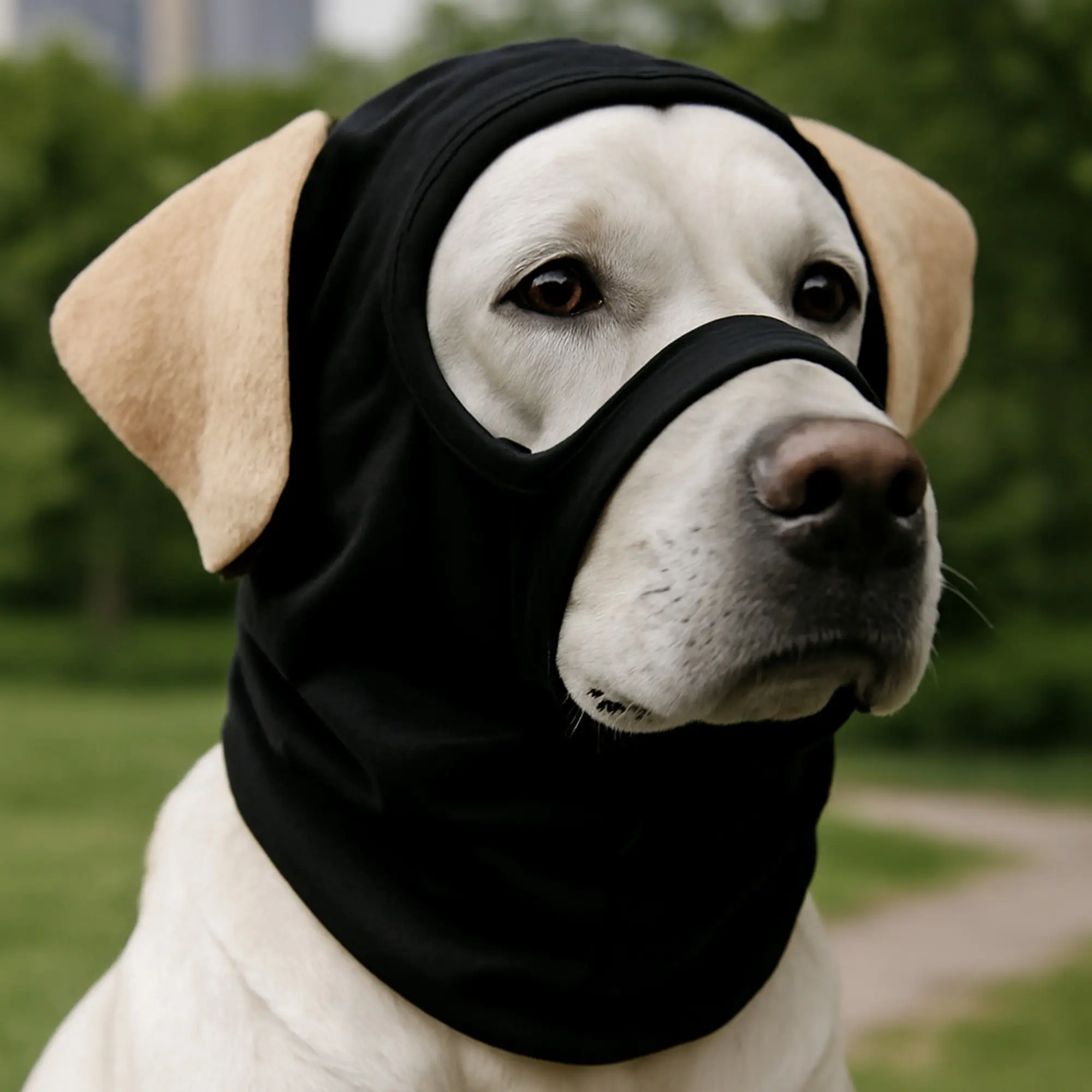 Pet Dog Head Cover, Stylish and Fashionable Design, Soft and Comfortable Fabric, Skin-Friendly, Warm, Injury-Proof, Ideal for Dogs, Universal, Protective Gear