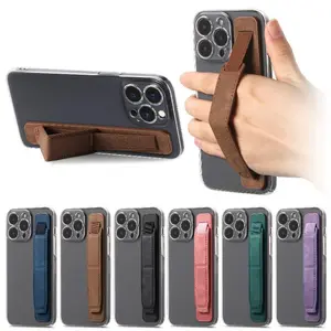 1PC Universal Mobile Adhesive Grip Push-Pull Mount, Anti-Slip Multi-Functional Smartphone Stand with Portable Wrist Strap, Fall-Proof Cellphone Accessory for Sports & Outdoor Use (Mobile Accessories Category)