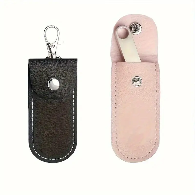 2pcs USB flash drive case with a keychain, durable protective cover.