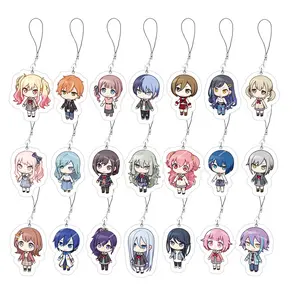 Anime Project Sekai Colorful Stage Mobile Phone Charms Acrylic PJSK Small Pendant Kusanagi Nene Len Rin Phone Chain Keychain