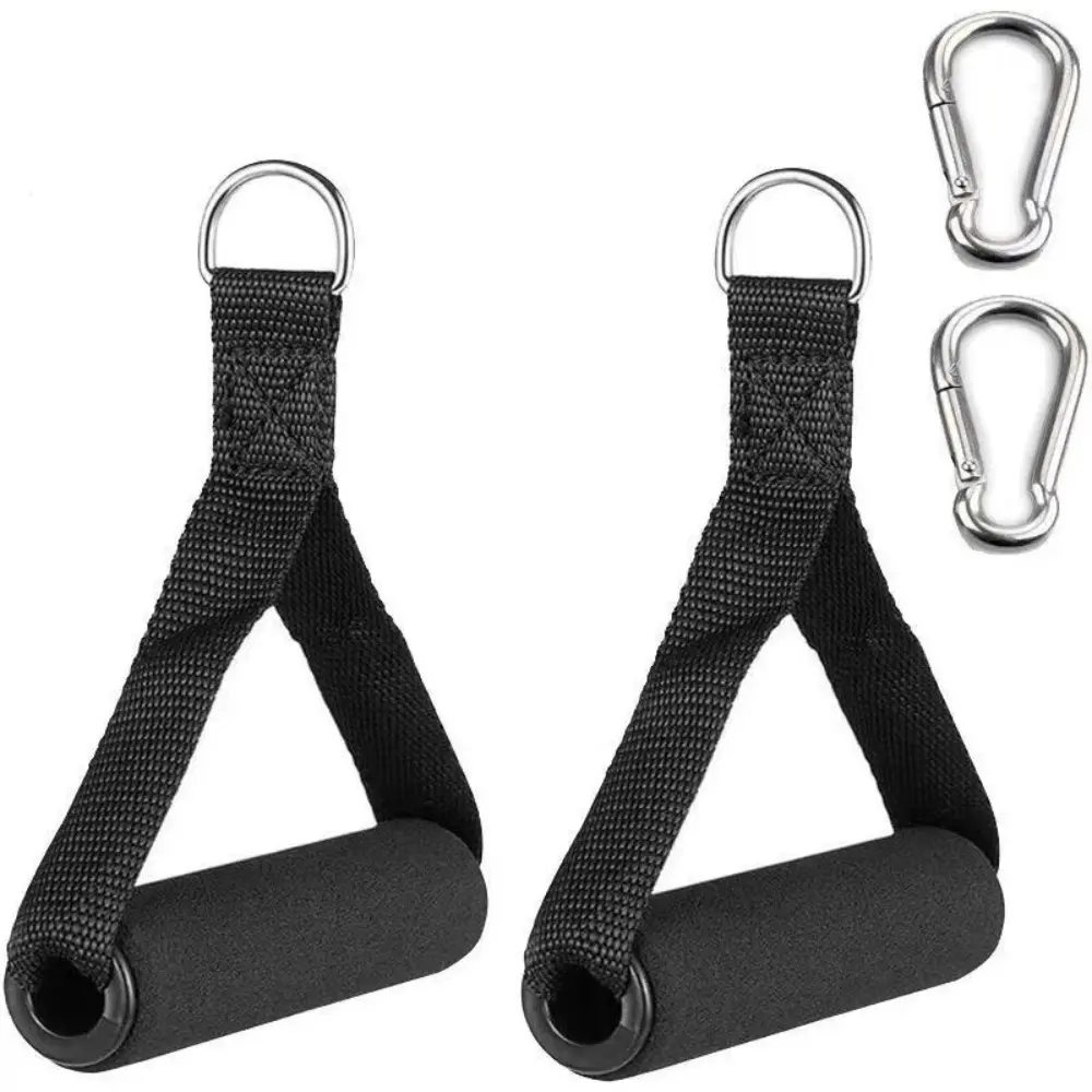 Gym exercise handles, replacement handles for cable machine pulleys, resistance bands and strength trainers, pull-down exercise accessories, home gym accessories, Hand Grips, Fitness Equipment, Workout Equipment