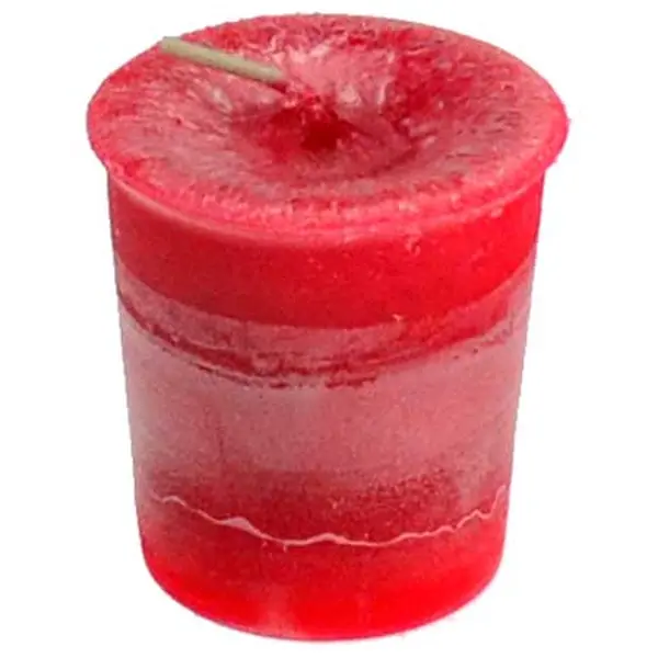 Root Chakra Votive Candle — Crystal Journey Herbal Grounding