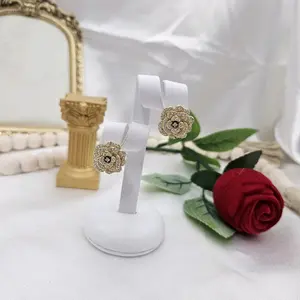 valdiviajewelry #2296 Flower earring, 14k gold plated, high quality