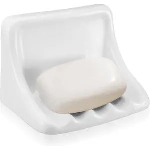 675 x 47 inches white vintage ceramic soap dish retro ceramic soap holder porcelain soap tray for home bathtub bathroom shower accessories easy to clean keeps soap dry