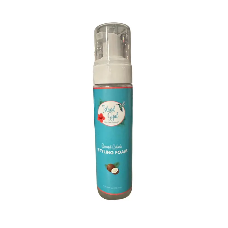 Island Gyal Haircare Styling Foam - 7.33oz   Curly Hair Curl Mousse, Hair Styling Gel