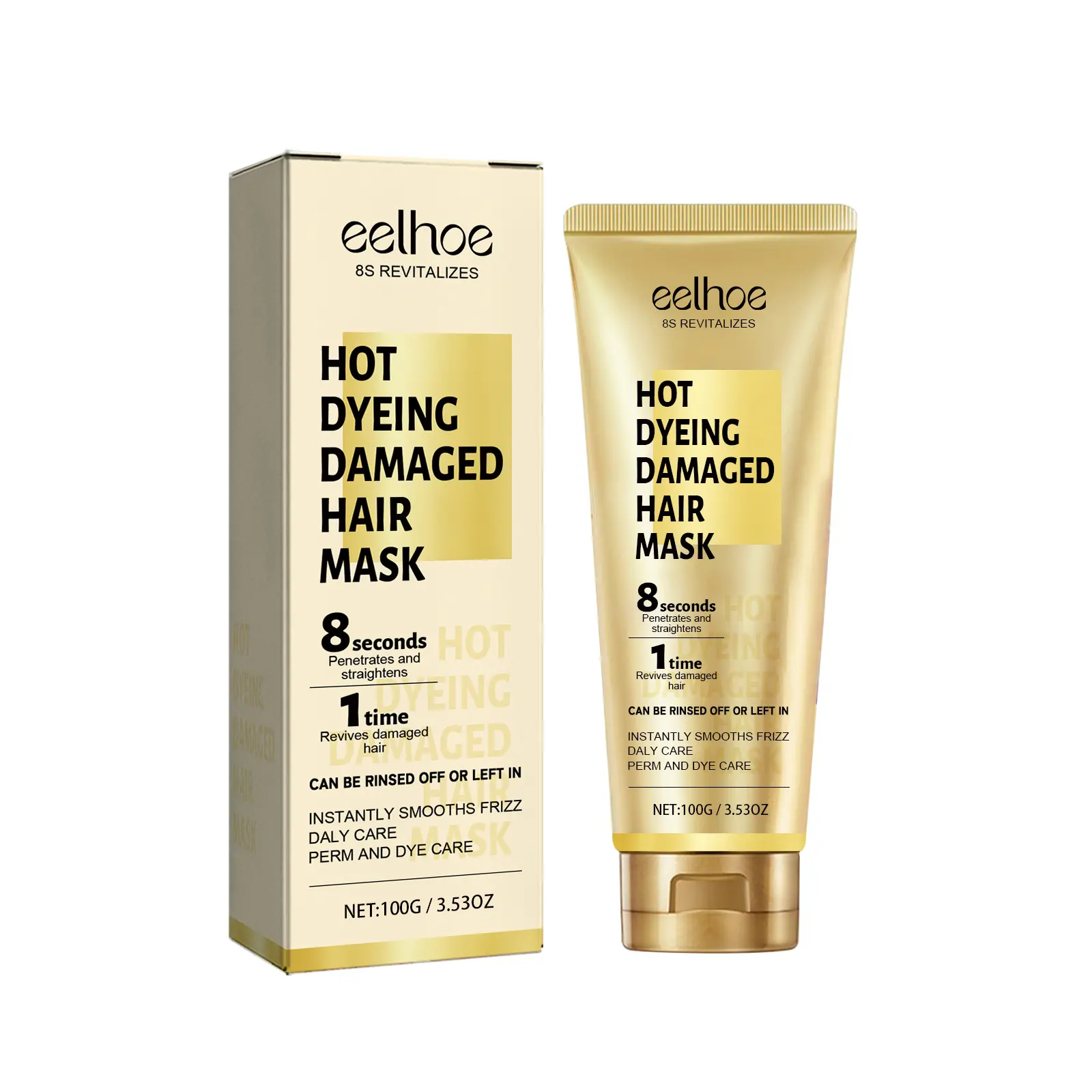 EELHOE Keratin Hair Care Cream Hair Care Dry and Frizzy Moisturizing and Smoothing Hair Care Cream duo  box  keratin keratin hair mask Thinning Hair Growth Serum