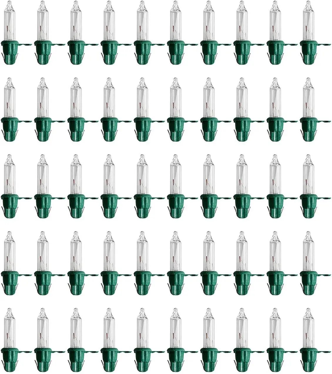 100PCS 2.5V0.17A Transparent Mini Incandescent Wire String Lights Replacement Bulbs (Light Holder) Christmas Lights Decorations for Home Xmas Tree