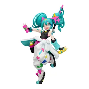 19cm TTI Series Hatsune Miku Paint Girl PVC Anime Figure Official Figurine Collectible Model Table Ornament Fan Collection Holiday & Birthday Gifts