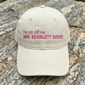 You Can Call Me Mrs. Bieber Embroidery,  Concert Cap for Girls Cap for Men Women