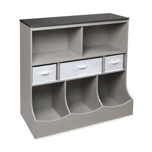 Badger Basket Combo Bin Toy Organizer with Three Baskets