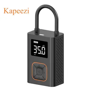 【Kapeezi】Portable Car Air Pump: 180 PSI & 8000mAh Battery in a Lightweight Design. Perfect for Cars, Motorcycles, Bicycles & Ball Games. Digital display with auto shut-off.  Compact and easy to store. Essential for every driver!